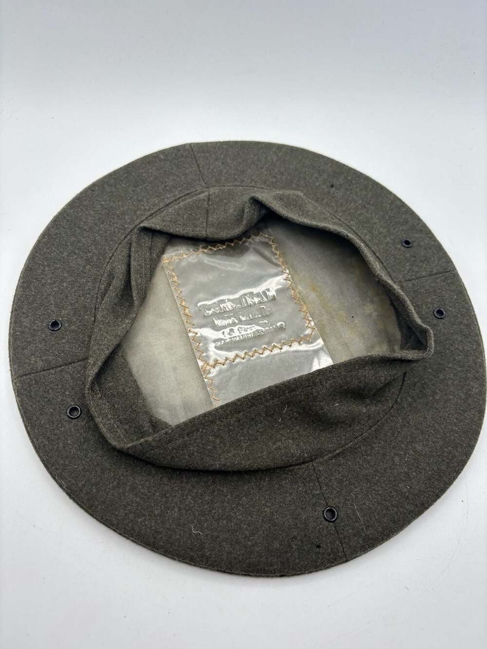 Vintage Terminal Hat Works Military Wool Cap San Francisco CA